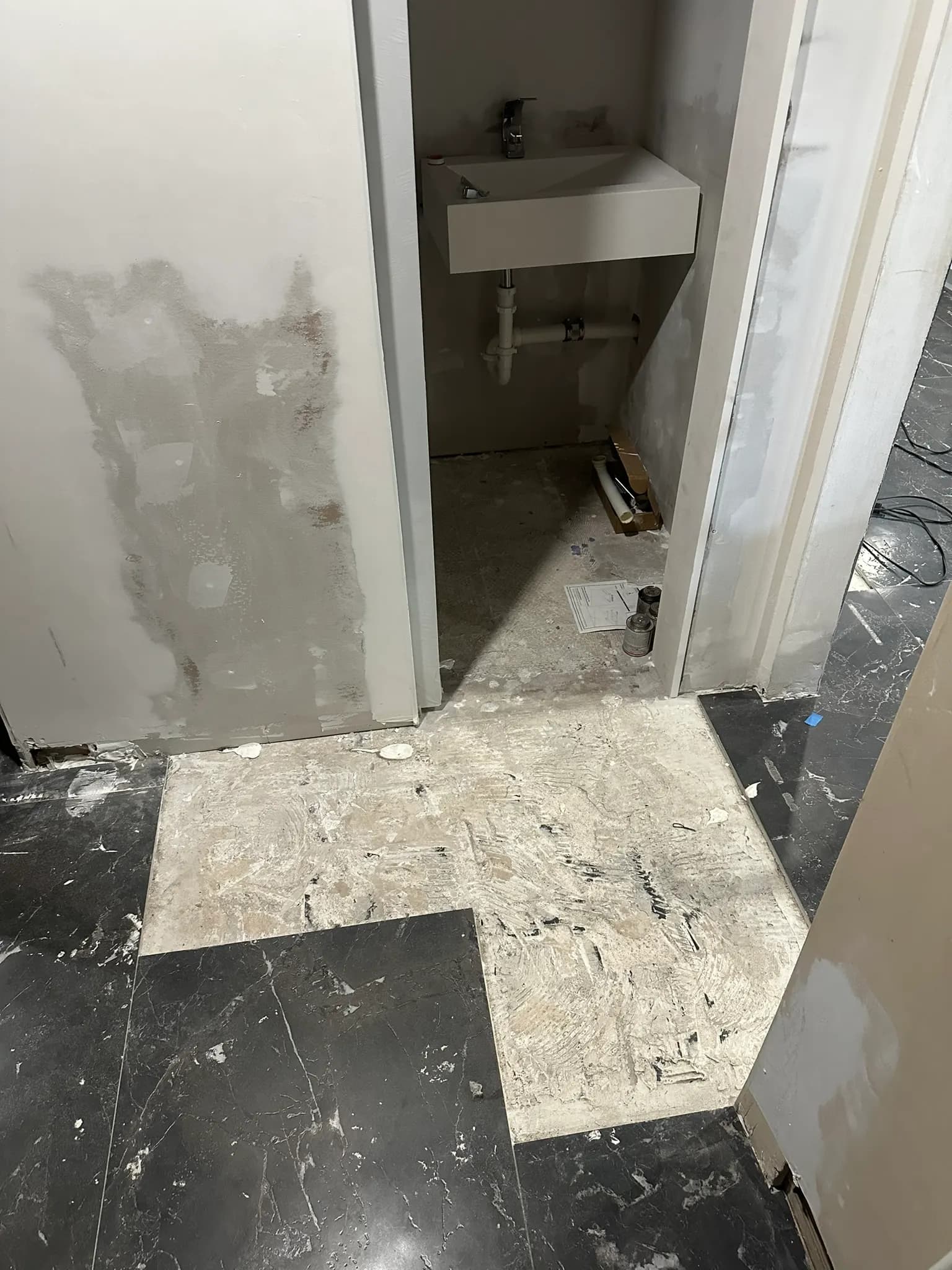 Large Format Italian Tile and Slate Stair Treads in Beacon Hills, photo 3