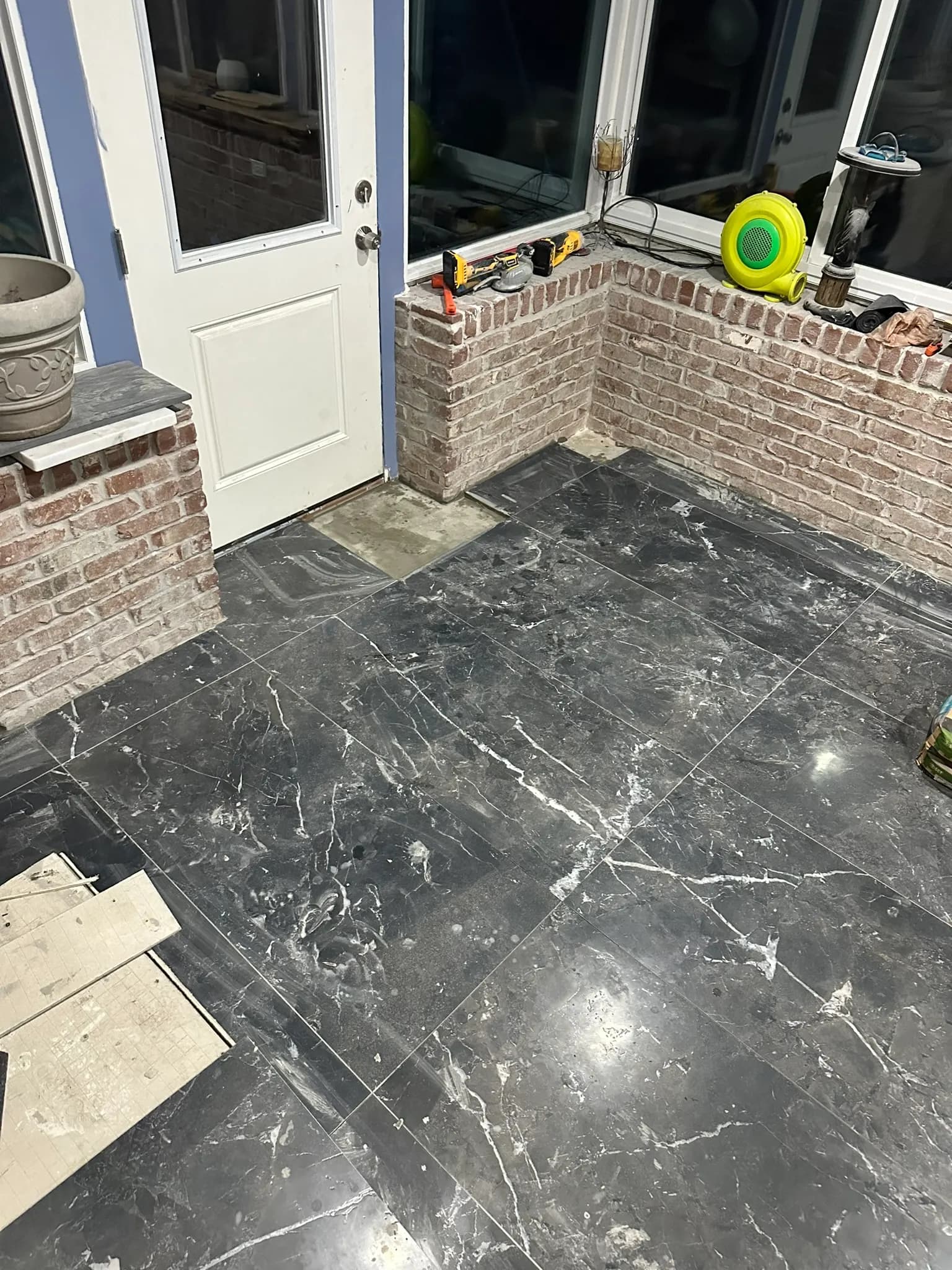 Large Format Italian Tile and Slate Stair Treads in Beacon Hills in Beacon Hills, Jacksonville, photo 7
