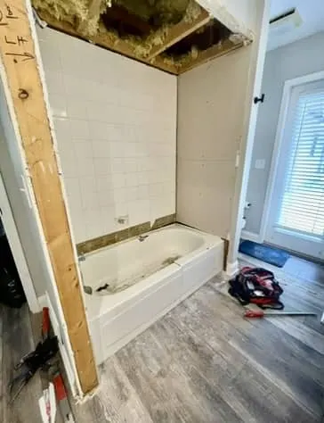 Avondale Bathroom: Tub Out, Tile Shower In in Avondale, Jacksonville, photo 3